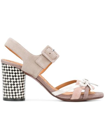 Shop Chie Mihara Buckled Strappy Sandals - Neutrals