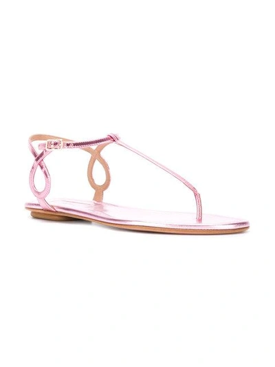 Shop Aquazzura Almost Bare Sandals In Pink