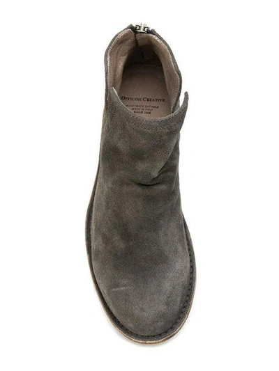 Shop Officine Creative Legrand Boots In Grey