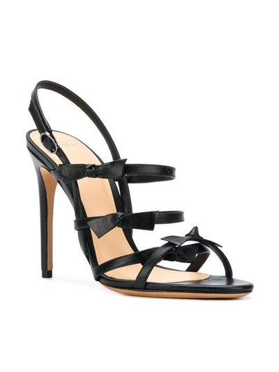 Shop Alexandre Birman Bow Strap Stiletto - Black