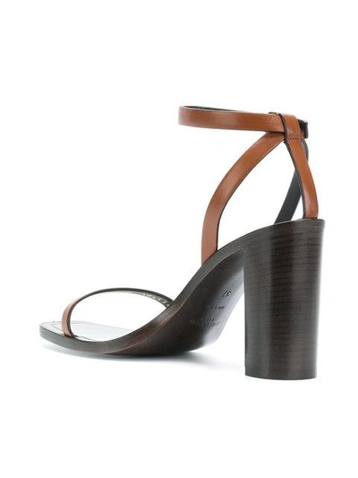 Shop Saint Laurent Tanger Sandals - Brown