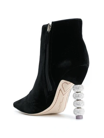 Shop Sophia Webster Coco Crystal Boots - Black