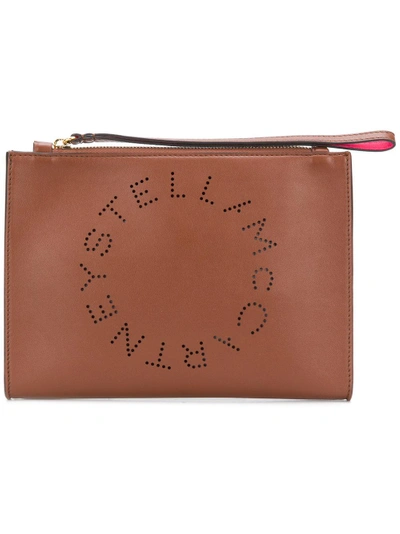 Shop Stella Mccartney Stella Logo Clutch Bag