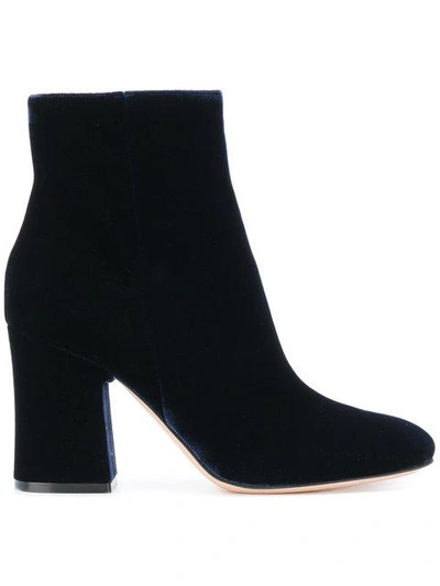 Shop Gianvito Rossi Rolling 85 Boots In Blue