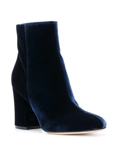 Shop Gianvito Rossi Rolling 85 Boots In Blue