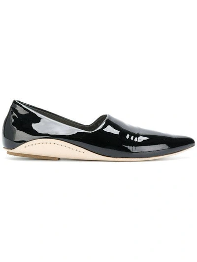 Shop Marsèll Pointed Toe Ballerina Shoes In Black