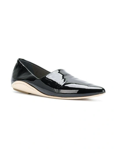 Shop Marsèll Pointed Toe Ballerina Shoes In Black