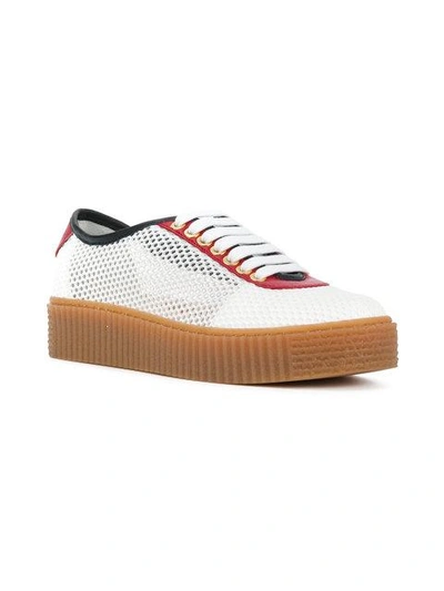 Shop Tommy Hilfiger Mesh Sneakers In White