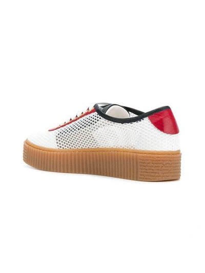 Shop Tommy Hilfiger Mesh Sneakers In White