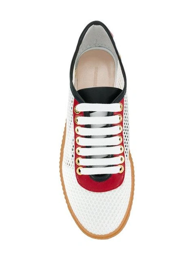 Shop Tommy Hilfiger Mesh Sneakers In White