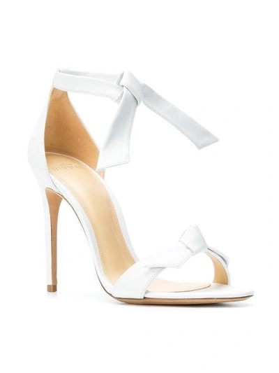 Shop Alexandre Birman Knotted Leather High In White