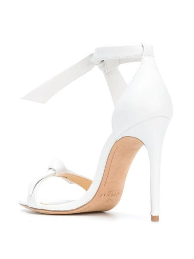 Shop Alexandre Birman Knotted Leather High In White