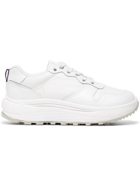 Eytys White Jet Combo Leather Sneakers | ModeSens