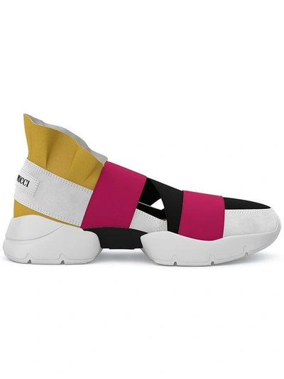 Shop Emilio Pucci City Up Custom Sneakers In Multicolour