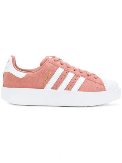 Shop Adidas Originals Superstar Sneakers In Pink