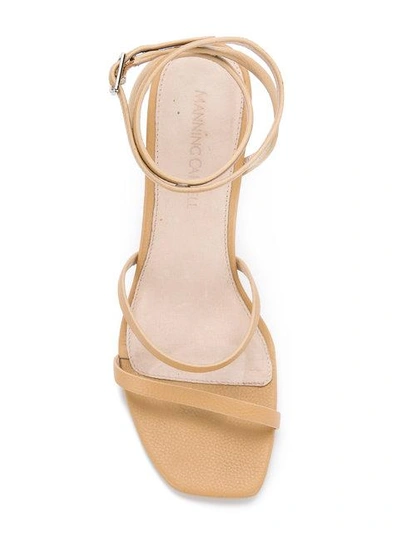 Shop Manning Cartell Natural Selection Heel Sandals In Neutrals