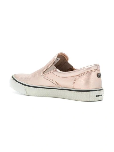 Shop Diesel Slip-on Sneakers - Pink