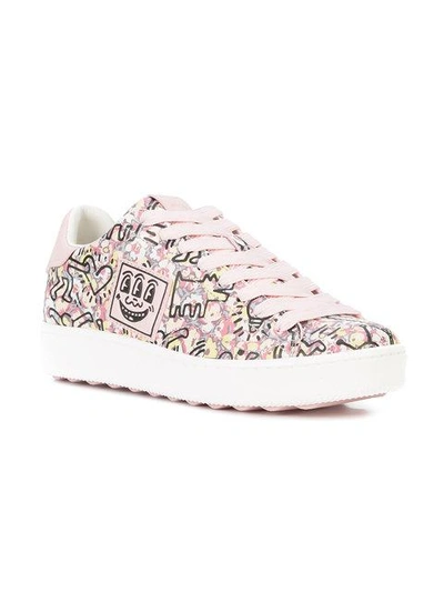 Shop Coach X Keith Haring C101 Sneakers - Pink