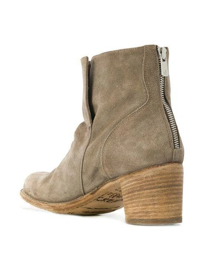 Shop Officine Creative Brushed Ankle Boots In Neutrals