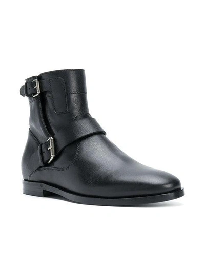 Shop Saint Laurent Matt 10 Ankle Boots - Black