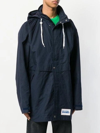 Shop Napa By Martine Rose Adonis Hooded Parka In Blue