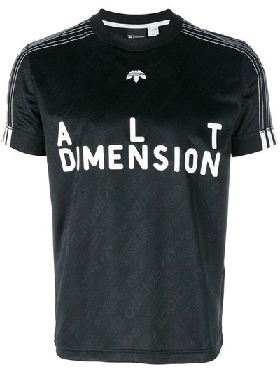 ADIDAS ORIGINALS BY ALEXANDER WANG 足球T恤 - 黑色