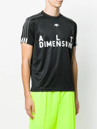 Shop Adidas Originals By Alexander Wang Soccer T-shirt In Black