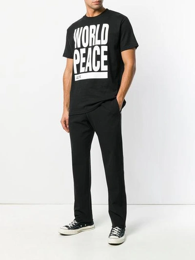 Shop Alyx 1017  9sm World Peace T-shirt - Black