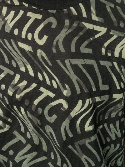 Shop Ktz Camouflage Logo Print T-shirt In Black