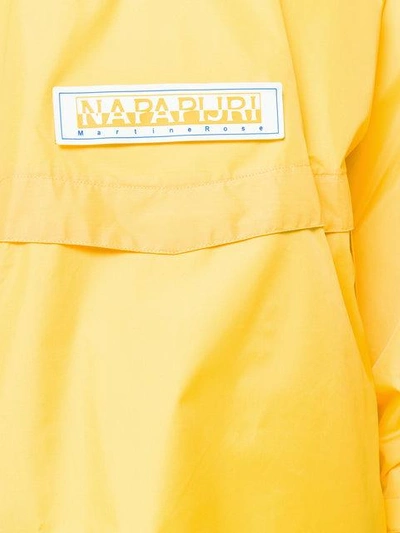 Shop Napa By Martine Rose Oversized Hooded Raincoat  In Yellow