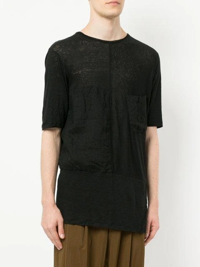 Shop Forme D'expression Patch T-shirt - Black