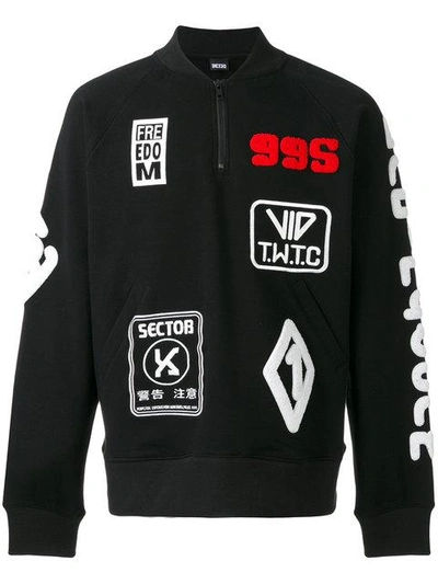 Shop Ktz Patches Sweatshirt - Black
