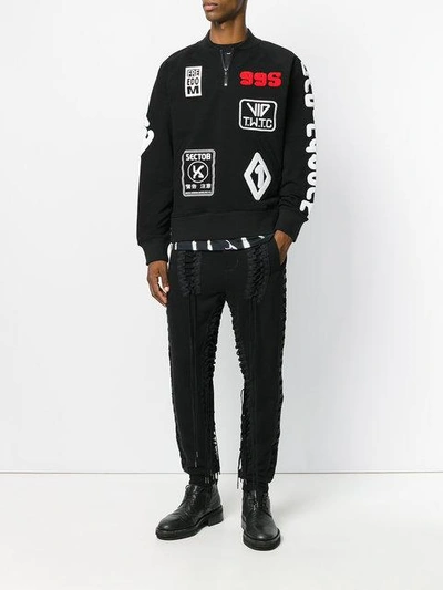 Shop Ktz Patches Sweatshirt - Black