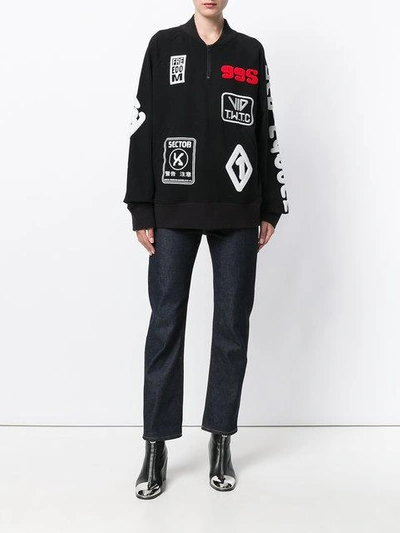 Shop Ktz Patches Sweatshirt - Black