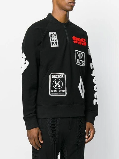 Shop Ktz Patches Sweatshirt - Black