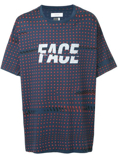 Shop Facetasm Logo Patch T-shirt - Blue