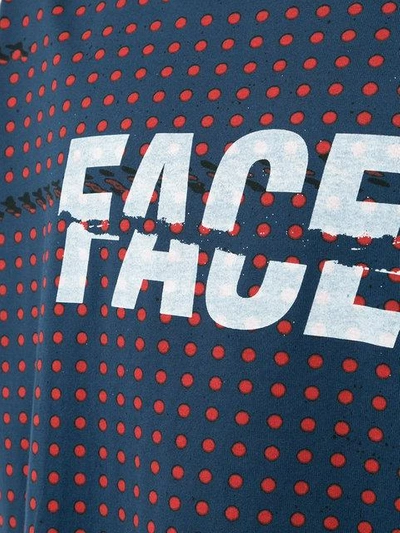 Shop Facetasm Logo Patch T-shirt - Blue