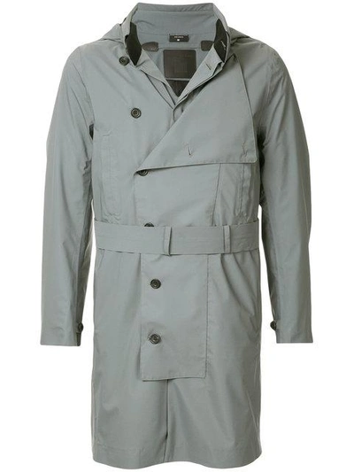 Shop Norwegian Rain Double-breasted Military Coat - Grey