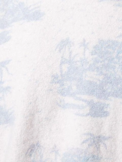 Shop The Elder Statesman Tropics Printed Sweater In White