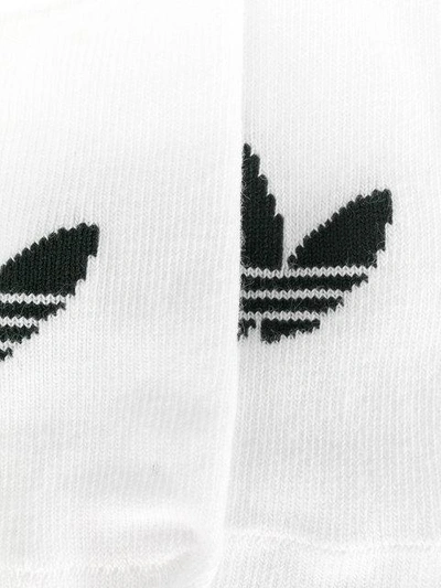 Shop Adidas Originals Pack Of Three Low Cut Socks In White