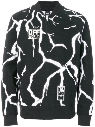Shop Ktz 'thunder Off World' Sweatshirt In Black