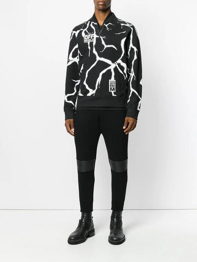 Shop Ktz 'thunder Off World' Sweatshirt In Black