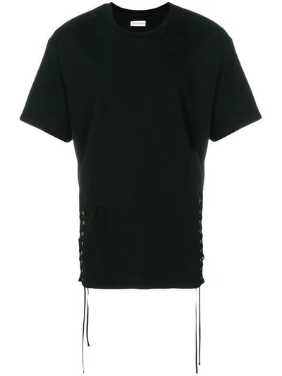 Shop Faith Connexion Side-tied T-shirt In Black