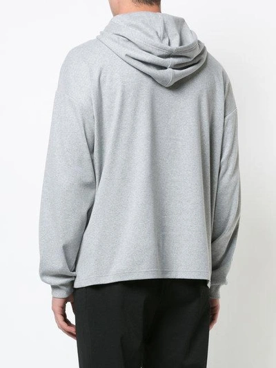 Shop Alyx Logo-print Hoodie In Grey