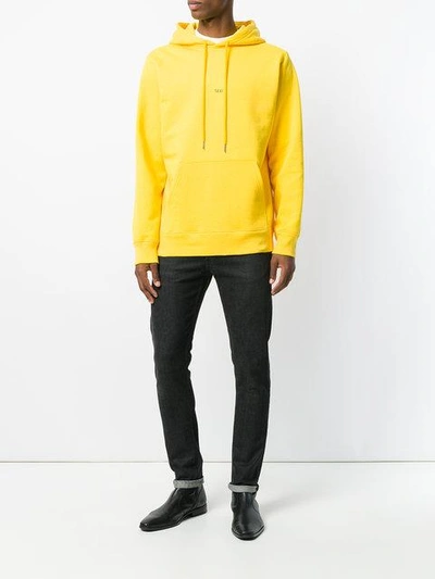 Shop Helmut Lang Taxi Hoodie - Yellow