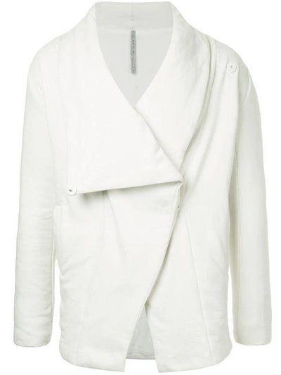 Shop First Aid To The Injured Shawl Collar Jacket - White