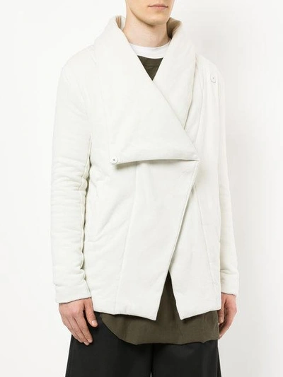 Shop First Aid To The Injured Shawl Collar Jacket - White