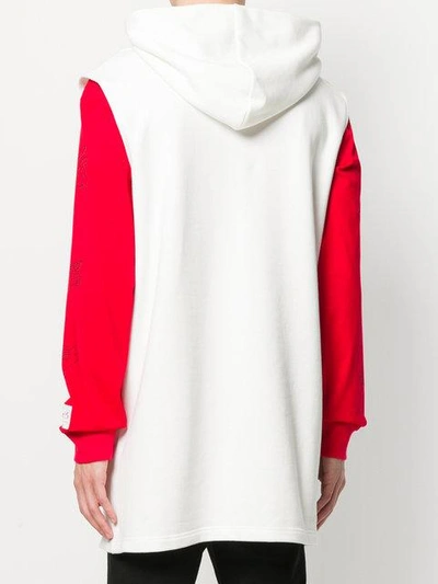 Shop Xander Zhou Sleeveless Hoodie In White