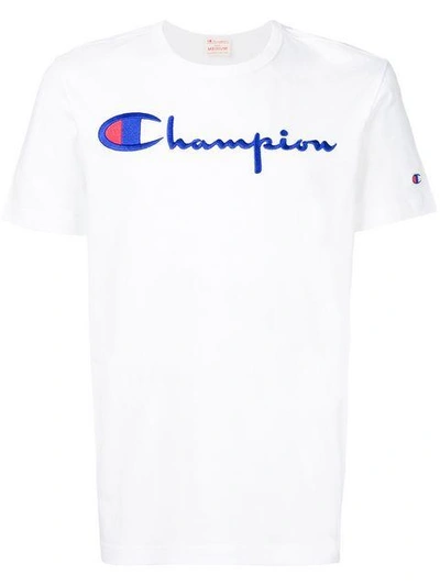 Shop Champion Logo Print T-shirt - White