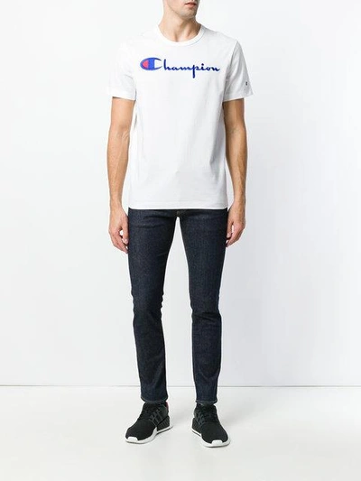 Shop Champion Logo Print T-shirt - White